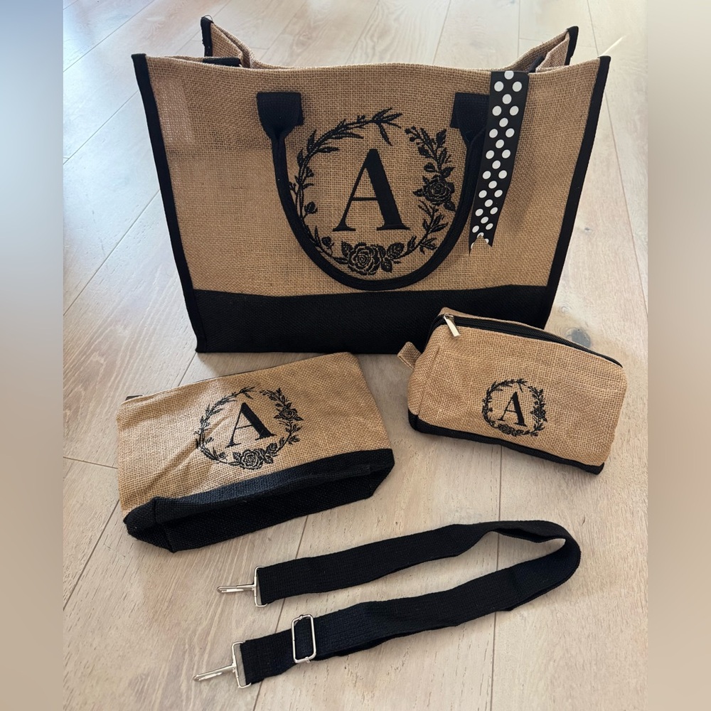 Initial Beach Bag